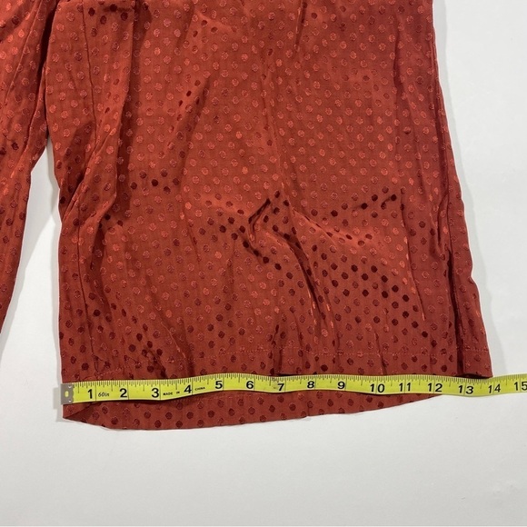 Dolan Left Coast Wide Leg Satin Pants Crop Polka Dots - Picture 8 of 9